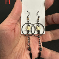 Bone & Stone: Sacred Balance Earrings-Earth Fairy Holistics