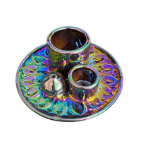 Rainbow Ceramic Burner (Smudge Stick, Palo Santo Wood & Incense Burner)