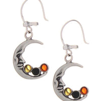Amber Sterling Silver Earrings (Various Designs)