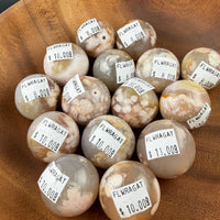 Flower Agate Spheres-Earth Fairy Holistics