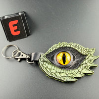 Spirit Wolf Leather Eye Keychains
