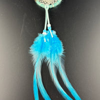 Spirit Wolf Dreamcatchers/Leather Keychains-Earth Fairy Holistics
