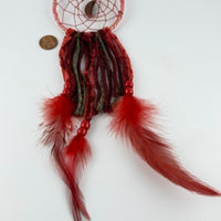 Spirit Wolf Dreamcatchers/Leather Keychains-Earth Fairy Holistics
