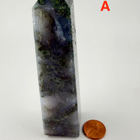 Moss Agate Obelisks-Earth Fairy Holistics