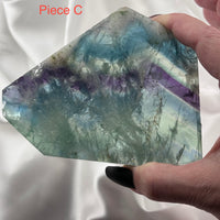 Feather Fluorite Slabs-Earth Fairy Holistics
