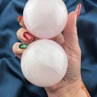 Mangano Calcite Sphere (UV Reactive)-Earth Fairy Holistics