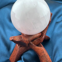 Mangano Calcite Sphere (UV Reactive)-Earth Fairy Holistics