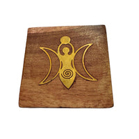Acacia Wood Box - Moon Goddess-Earth Fairy Holistics