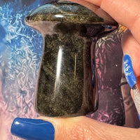 Obsidian Sheen Chunky Mushroom-Earth Fairy Holistics