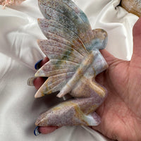 Ocean Jasper Butterfly Fairy Carving-Earth Fairy Holistics
