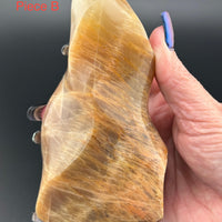 Peach Moonstone Flames-Earth Fairy Holistics