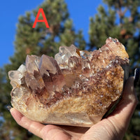 Sunset Phantom Quartz Clusters-Earth Fairy Holistics