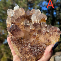 Sunset Phantom Quartz Clusters-Earth Fairy Holistics