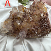 Sunset Phantom Quartz Clusters-Earth Fairy Holistics