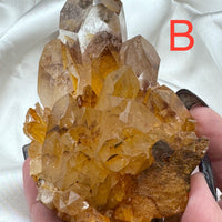 Sunset Phantom Quartz Clusters-Earth Fairy Holistics
