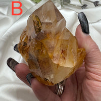 Sunset Phantom Quartz Clusters-Earth Fairy Holistics