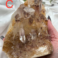 Sunset Phantom Quartz Clusters-Earth Fairy Holistics