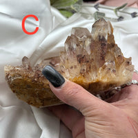 Sunset Phantom Quartz Clusters-Earth Fairy Holistics