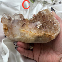 Sunset Phantom Quartz Clusters-Earth Fairy Holistics