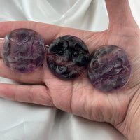Rainbow Fluorite Flower Carving-Earth Fairy Holistics