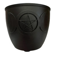 Cast Iron Smudge Pot - Triple Moon-Earth Fairy Holistics