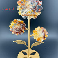 Sunflowers on Stand (Various Stones)-Earth Fairy Holistics