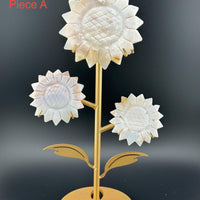 Sunflowers on Stand (Various Stones)-Earth Fairy Holistics