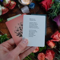 2.5" x 3.5" 60-Card Botanical Poetry Oracle Deck-Earth Fairy Holistics