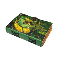 Fairy Leather Journal Celtic Grimoire Journal Spellbook-Earth Fairy Holistics