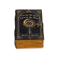 Leather Spellbook Dark Witchcraft Journal Diary Notebook-Earth Fairy Holistics
