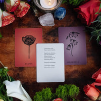 2.5" x 3.5" 60-Card Botanical Poetry Oracle Deck-Earth Fairy Holistics