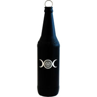 Glass Smoking Bottle Incense Burner - Celtic Triple Moon-Earth Fairy Holistics