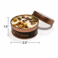 Tiger Eye Crystal Smudge Candle-Earth Fairy Holistics