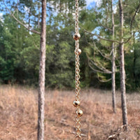 Medium Blue/Black Tree of Life Dreamcatcher with Black Heart Charm - Lapis Lazuli- Rearview Mirror Hanging or Wall Hanging - Quick Ship!-Earth Fairy Holistics
