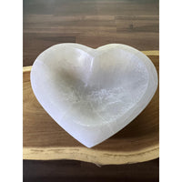 Satin Spar Heart Dish-Earth Fairy Holistics