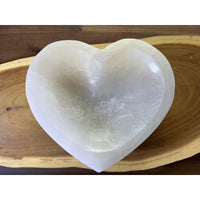 Satin Spar Heart Dish-Earth Fairy Holistics