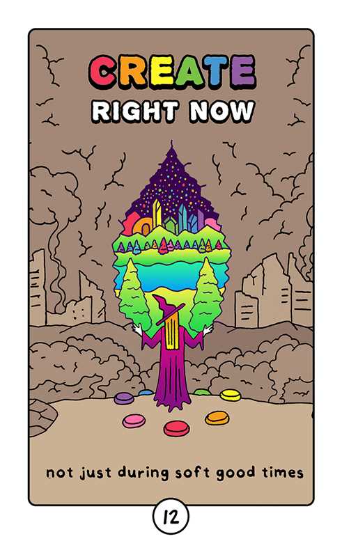 Rainbow Brainskull Oracle Deck by Ramin Nazer-Earth Fairy Holistics