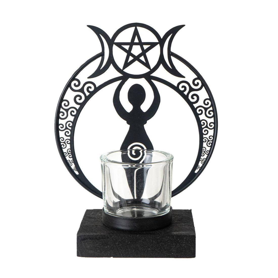 15880 Danu Goddess Tealight Holder-Earth Fairy Holistics