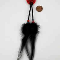 Spirit Wolf Dreamcatchers/Leather Keychains-Earth Fairy Holistics
