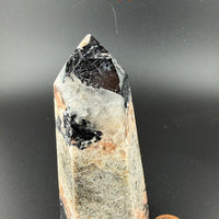 Peach Moonstone/Black Tourmaline Tower-Earth Fairy Holistics