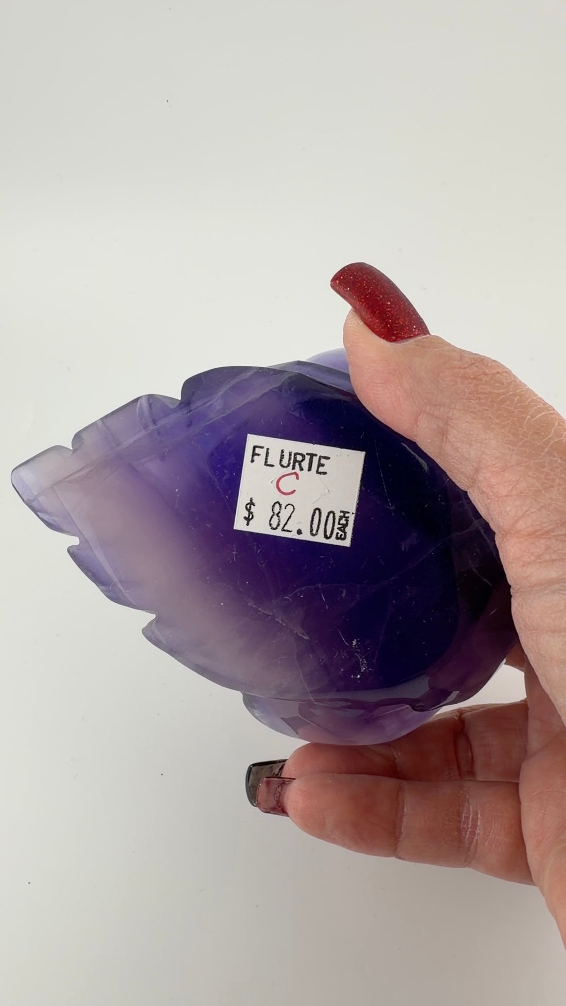 Fluorite Flower on Leaf-Earth Fairy Holistics