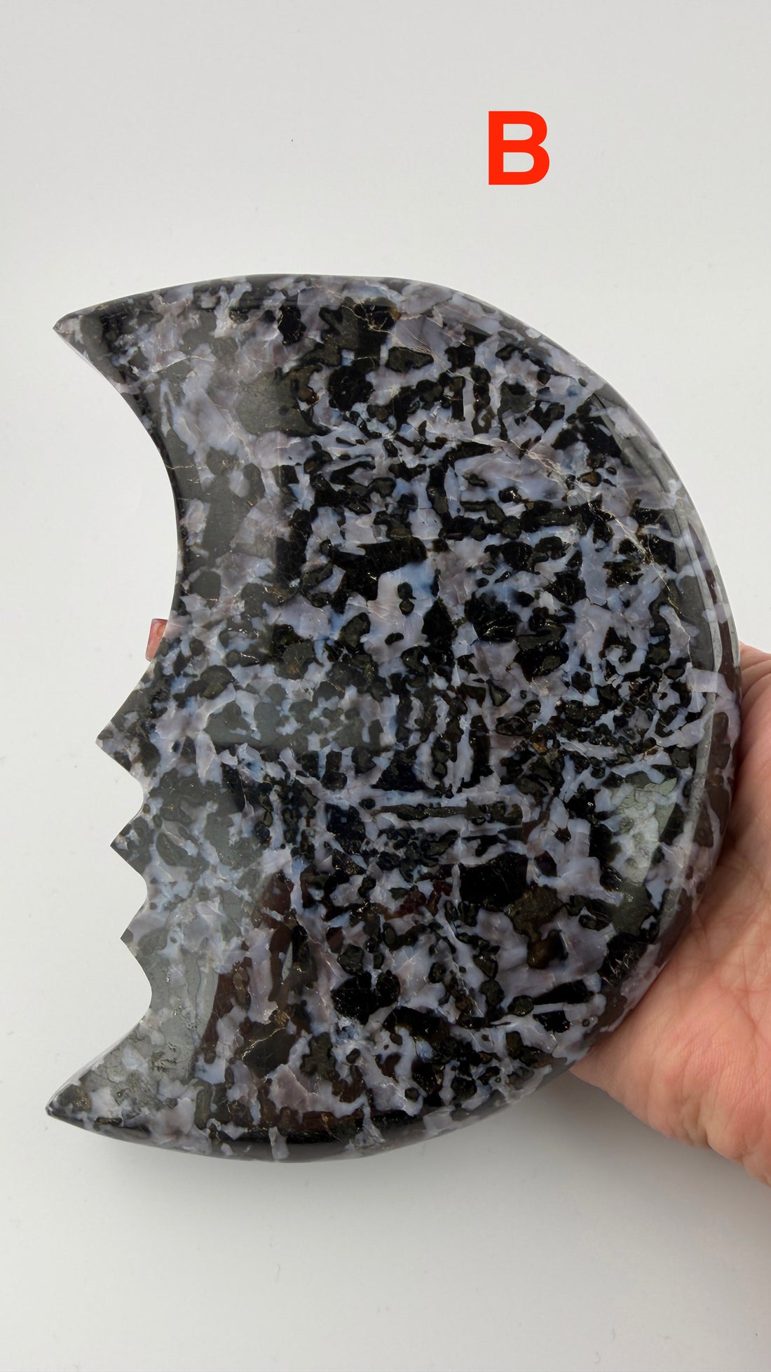 Indigo Gabbro Moon Faces-Earth Fairy Holistics