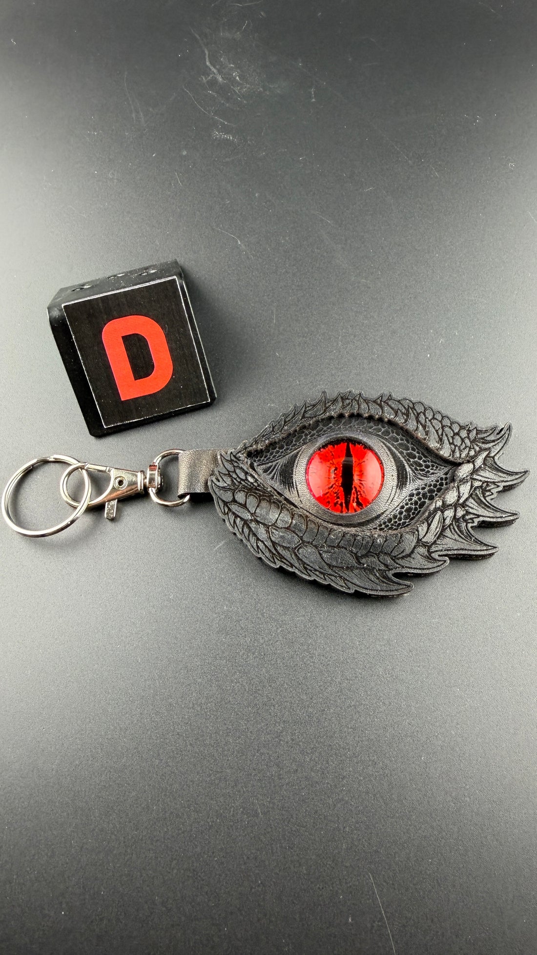 Spirit Wolf Leather Eye Keychains