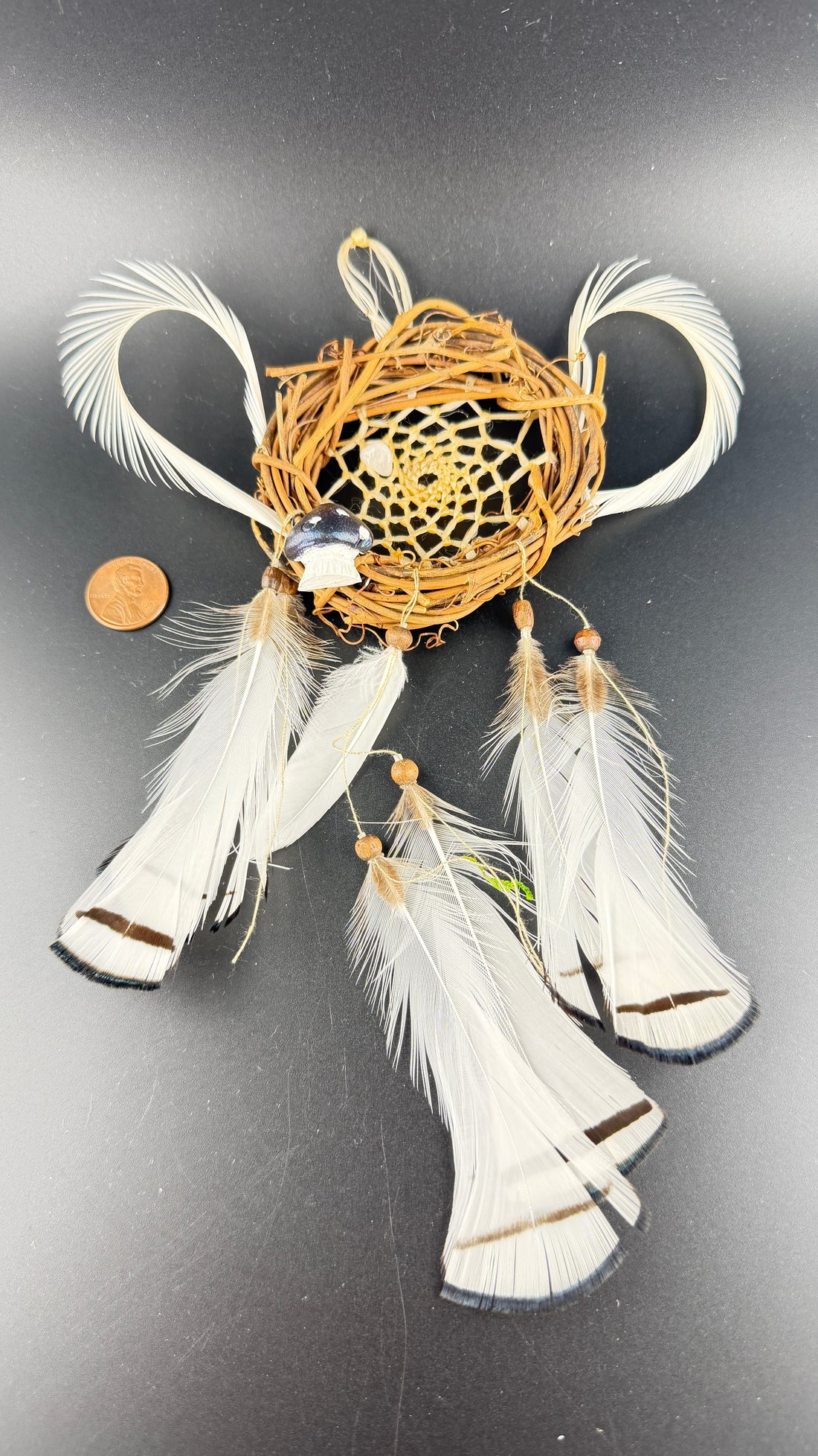 Spirit Wolf Dreamcatchers/Leather Keychains-Earth Fairy Holistics