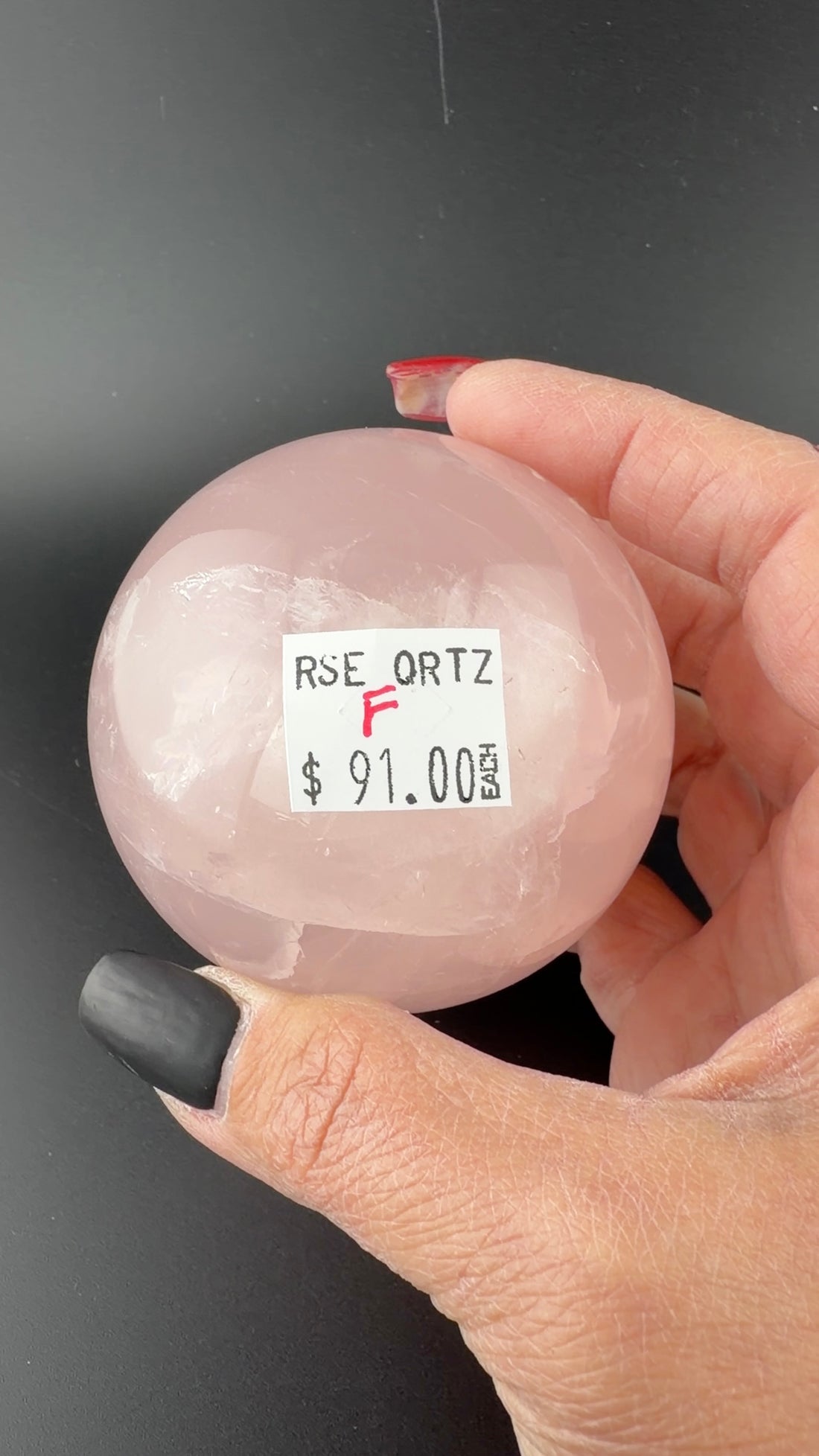 Rose Quarts Spheres