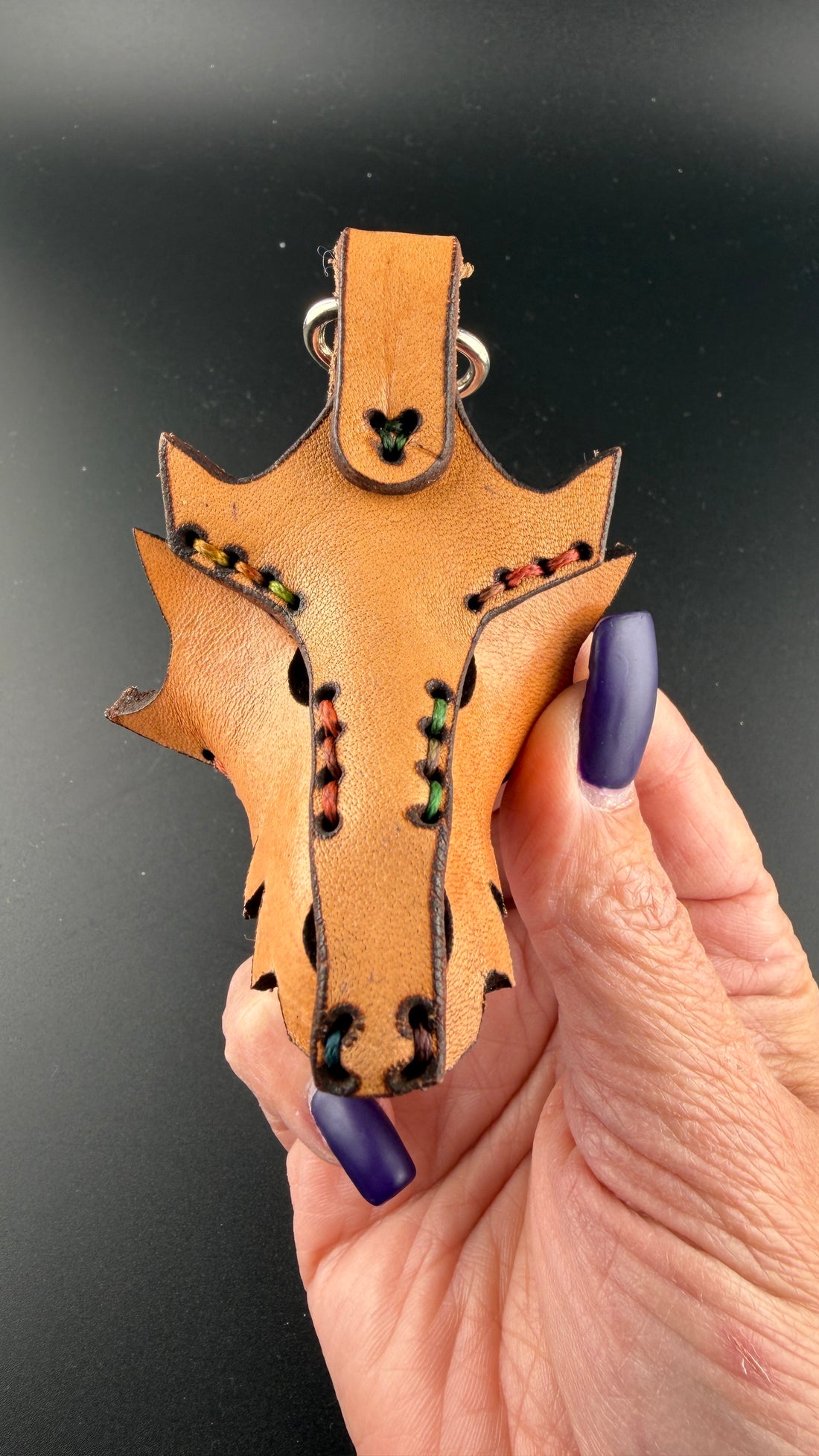 Spirit Wolf Dreamcatchers/Leather Keychains-Earth Fairy Holistics