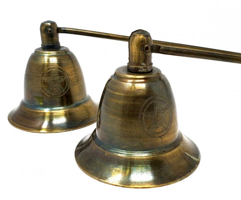 Pentagram Metal Candle Snuffer 10"-Earth Fairy Holistics