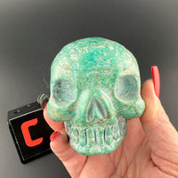 Chrysoprase Skulls