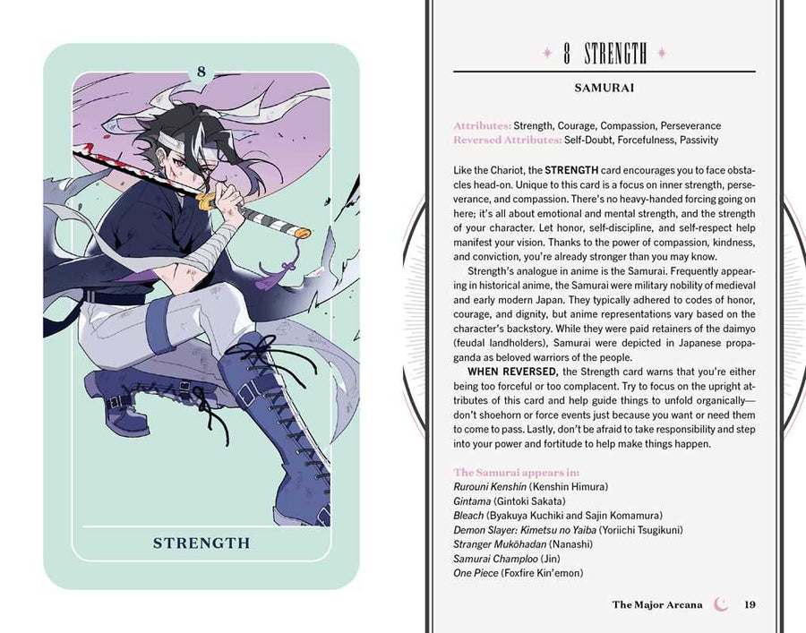 Anime Tarot Deck and Guidebook by Natasha Yglesias-Earth Fairy Holistics