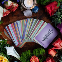 2.5" x 3.5" 60-Card Botanical Poetry Oracle Deck-Earth Fairy Holistics
